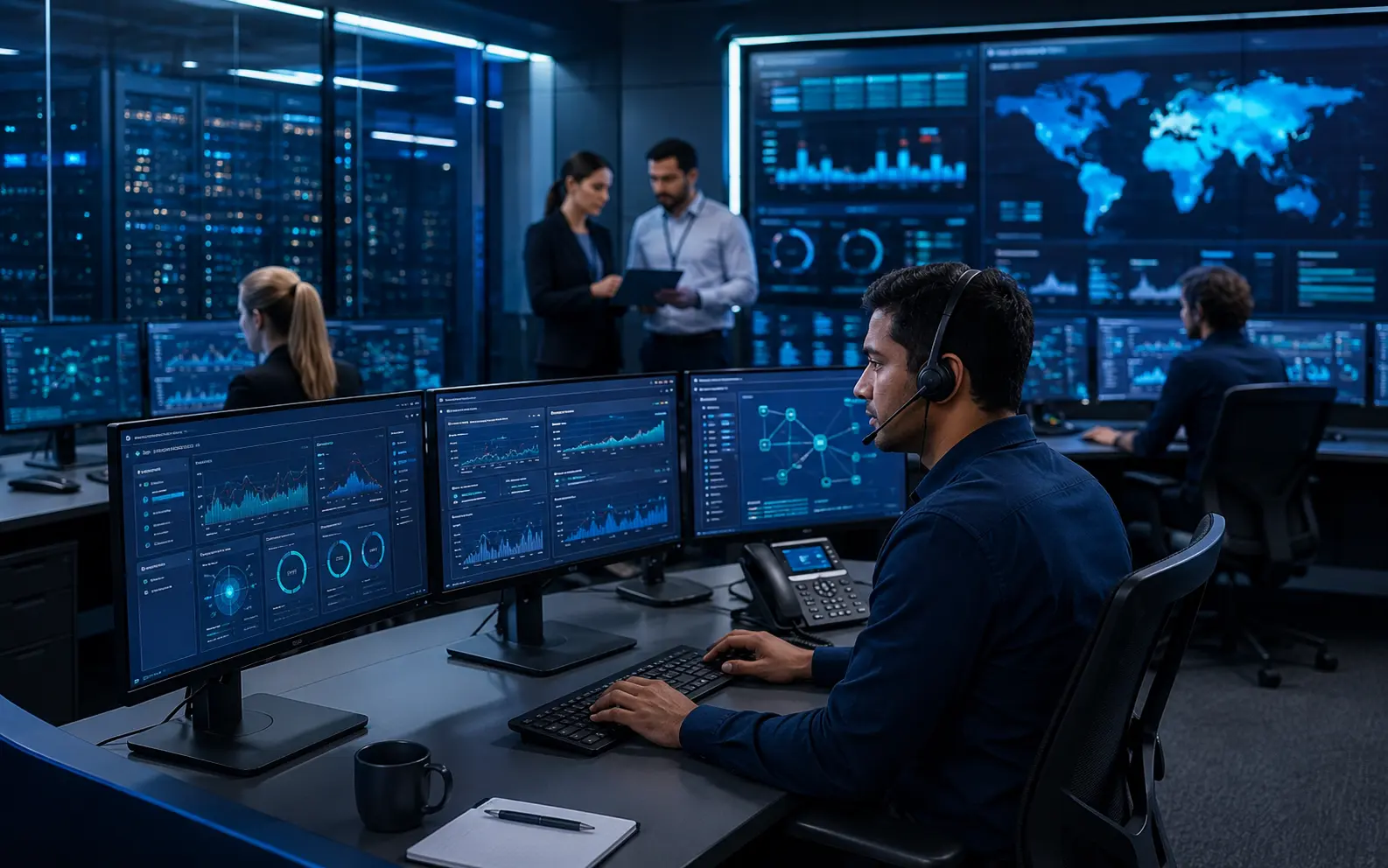 Managed telecom network operations centre